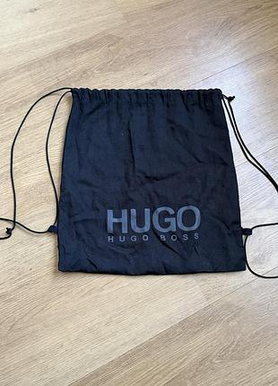 Рюкзак hugo boss чорний бавовняний
