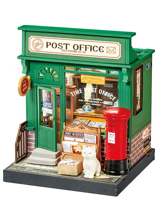 Конструктор 3d міні-будинок robotime rolife century post office ds037