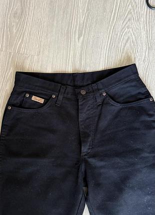 Джинси wrangler чорні прямі розмір l