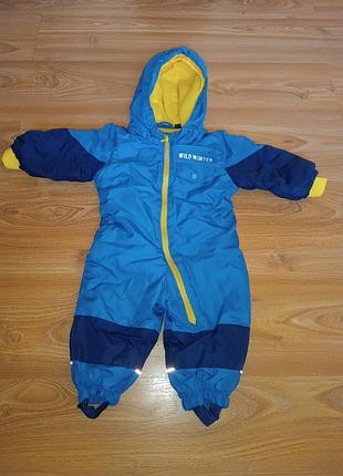 Новый зимний термокомбинезон lupilu 74 см (6-9 мес) wild winter