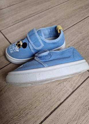 Кеди дитячі mickey mouse блакитні на липучках 3