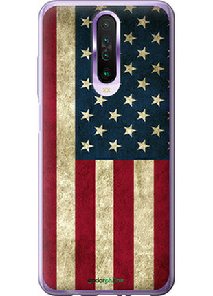 Чехол на xiaomi redmi k30 флаг сша "395u-1836-72104"