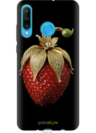 Чехол на huawei p30 lite клубника v3 "5638b-1651-72104"
