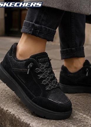 Неперевершені базові комфортні утеплені кросівки skechers /сша/