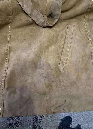 Кожаная куртка (жакет) cabrini,оригинал,натуральная замша8 фото