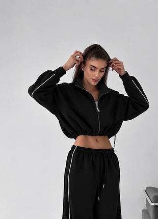 Стильный спортивный костюм из двунитки