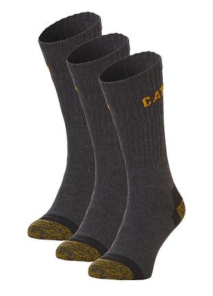 Носки рабочие caterpillar серые, размер 43-46