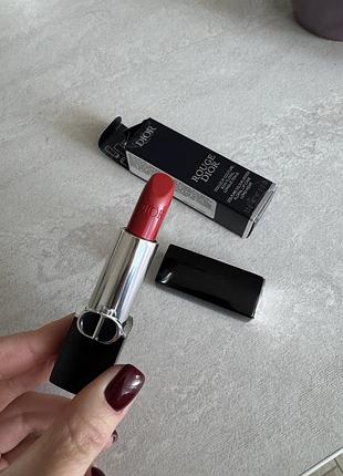 Помада для губ dior rouge dior 999 satin, 3,5 г