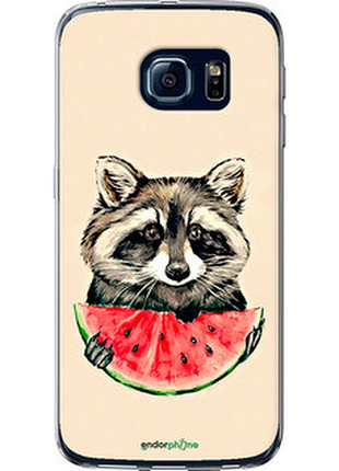 Чохол на samsung galaxy s6 edge g925f єнотик з кавуном "4605u-83-72104"