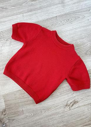 Светр для дівчинки zara, червоний