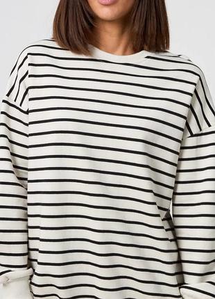 Світшот жіночий primark у смужку білий m-l