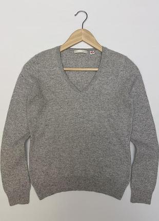 Uniqlo свитер женский 100% кашемир серого цвета, размер м