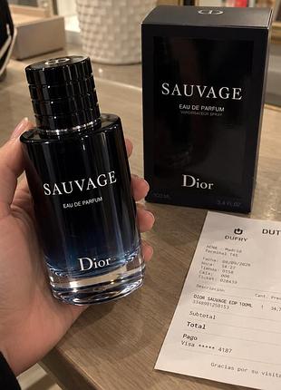Парфумована чоловіча вода dior sauvage 100 ml