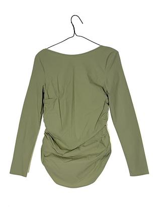 Зелена блуза лонгслив prettylittlething maternity