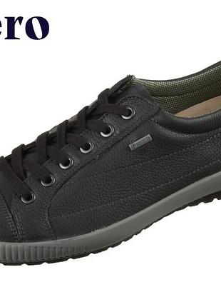 Жіночі чорні шкіряні кросівки/кеди legero tanaro 4.0 gtx (модель 00613-02 або схожа модифікація з водонепроникною мембраною gore-tex