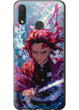 Чехол на huawei p smart plus танджиро камадо: клинок рассекающий демонов "6111u-1555-72104"