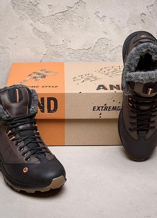 Спортивные ботинки, зимние кожаные кроссовки merrell intercept brown