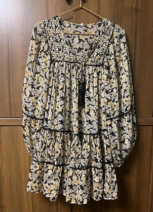 Коротка жіноча сукня free people з квітковим принтом xs