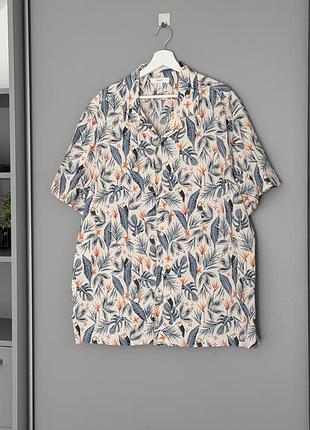 Сорочка гавайска з кубинським коміром easy iron pure cotton