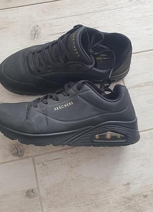 Skechers uno - stand on air (модель 73690/bbk) з характерною видимою повітряною подушкою