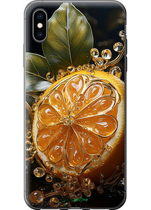 Чехол на iphone xs max лимон "5647u-1557-72104"
