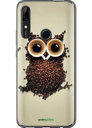Чохол на huawei p smart z сова з кави "777u-1704-72104"