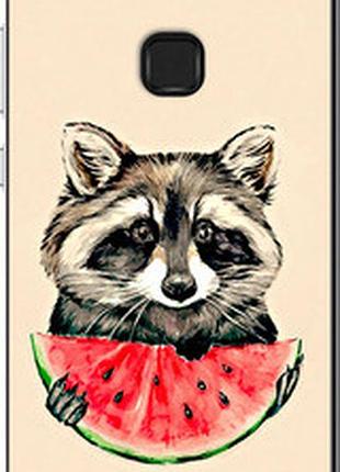 Чехол на huawei p10 lite енотик с арбузом "4605u-896-72104"
