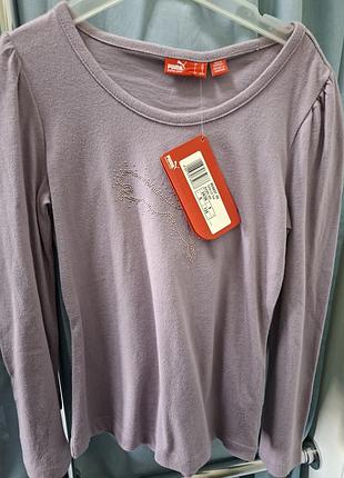 Стильный лавандовый лонгслив puma