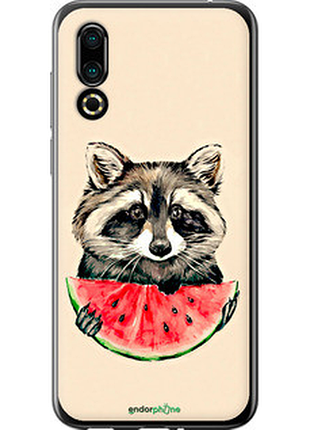 Чехол на meizu 16s енотик с арбузом "4605u-1701-72104"