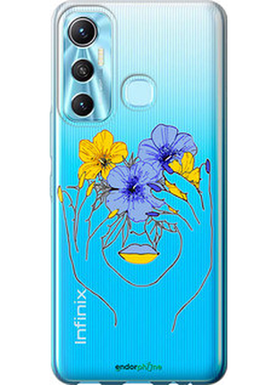 Чехол на infinix hot 11 девушка v4 "5276u-2762-72104"