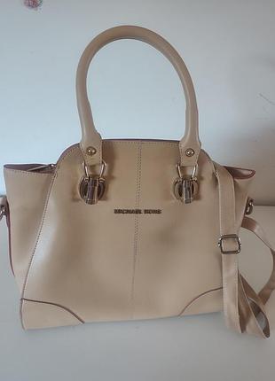 Сумка для жінок michael kors бежева