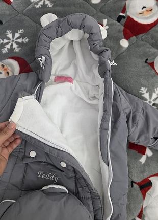 Зимовий комбінезон для дітей teddy, сірий