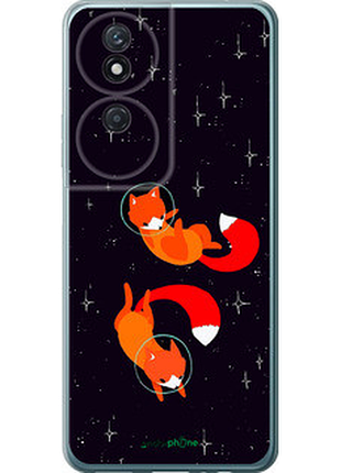 Чехол на huawei honor play 50 plus лисички в космосе "4519u-3399-72104"