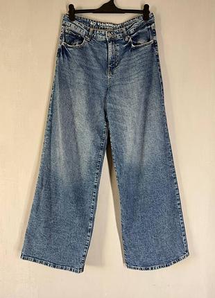 Женские джинсы трубы c&amp;a clockhouse wide leg (размер 40 / l)