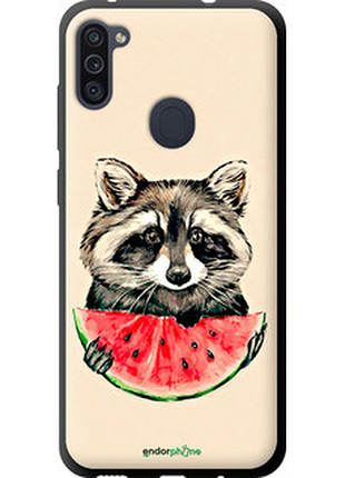 Чехол на samsung galaxy m11 m115f енотик с арбузом "4605b-1905-72104"