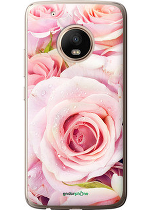 Чехол на motorola moto g5 plus розы "525u-1038-72104"