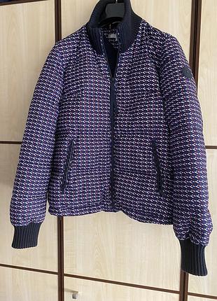 Куртка пуховик tommy hilfiger монограмм  с натуральным пухом
