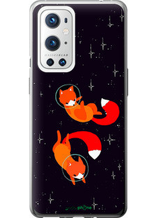 Чехол на oneplus 9 pro лисички в космосе "4519u-2250-72104"