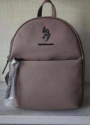 Рюкзак жіночий u.s. polo assn. сірий