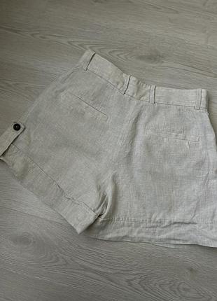 Лляні шорти бермуди massimo dutti 4