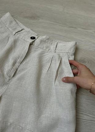 Лляні шорти бермуди massimo dutti 6