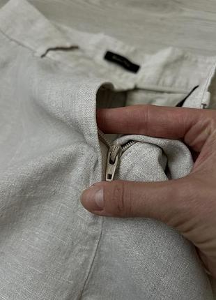 Лляні шорти бермуди massimo dutti 8