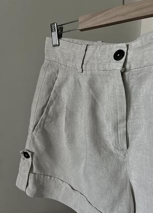 Лляні шорти бермуди massimo dutti 5
