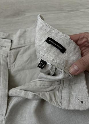 Лляні шорти бермуди massimo dutti 7