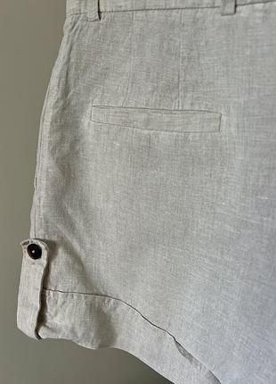 Лляні шорти бермуди massimo dutti 10