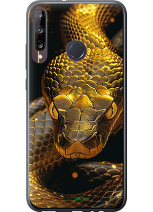 Чехол на huawei p40 lite e golden snake "6072u-1875-72104"