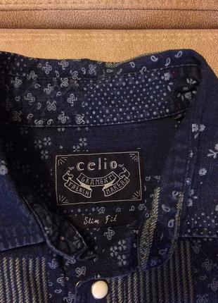 Джинсова сорочка французького бренду - celіo ( unisex )4 фото