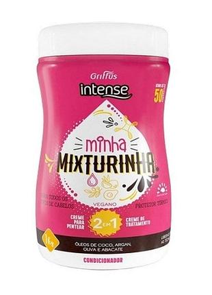 Маска-сыворотка 2в1 для сухих волос griffus intense creme 2 em 1 minha mixturinha 1000 g