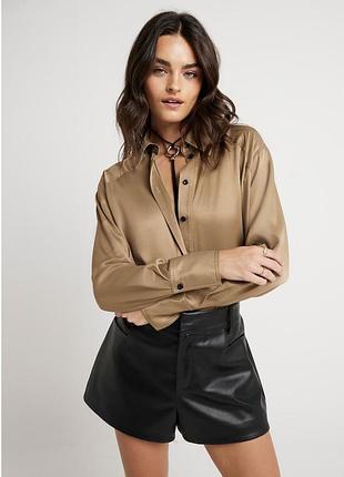 Сорочка блуза сатинова river island преміум якості 100% віскоза