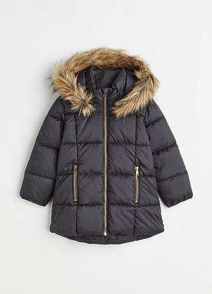 Зимняя/еврозимая куртка h&amp;m на девочку 2–3 года (размер 98)